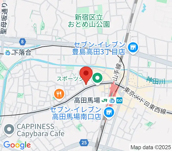 高田馬場AREAの地図