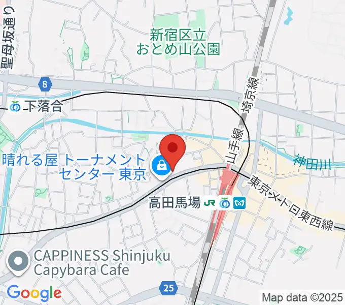 高田馬場AREAの地図