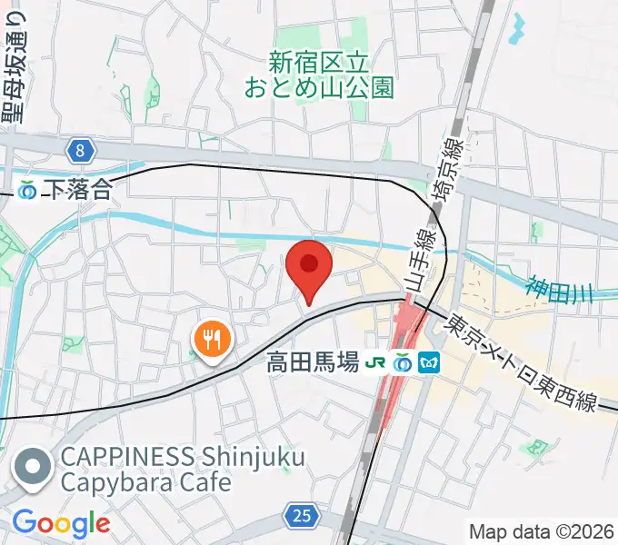 高田馬場AREAの地図