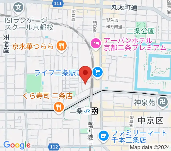 京都GROWLYの地図