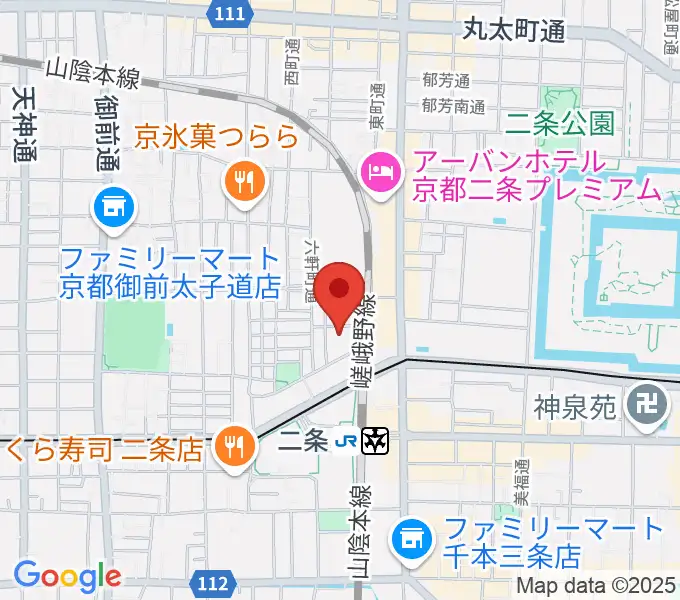 京都GROWLYの地図