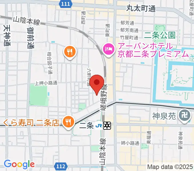 京都GROWLYの地図
