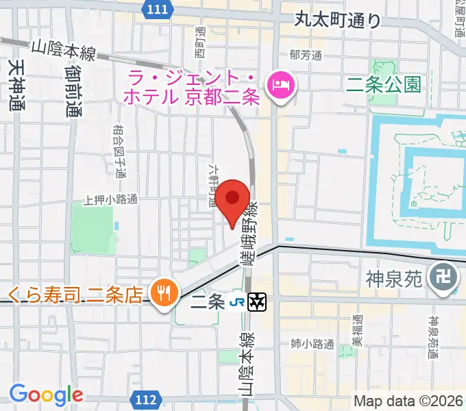 京都GROWLYの地図