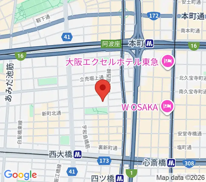 オリックス劇場の地図