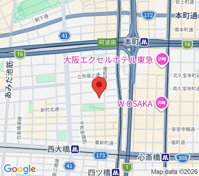 オリックス劇場の地図