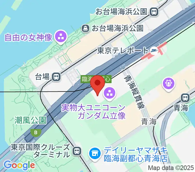 Zeppダイバーシティ東京の地図