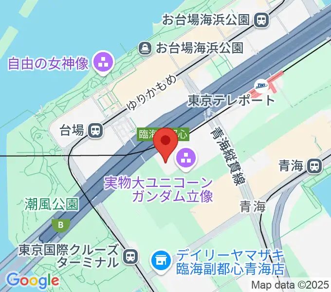 Zeppダイバーシティ東京の地図