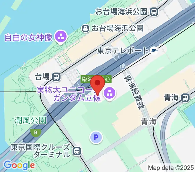 Zeppダイバーシティ東京の地図
