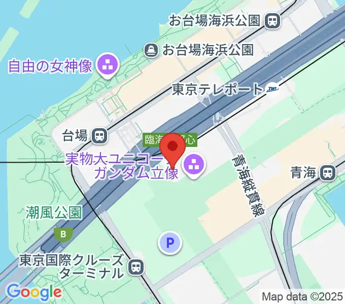 Zeppダイバーシティ東京の地図