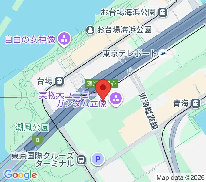 Zeppダイバーシティ東京の地図