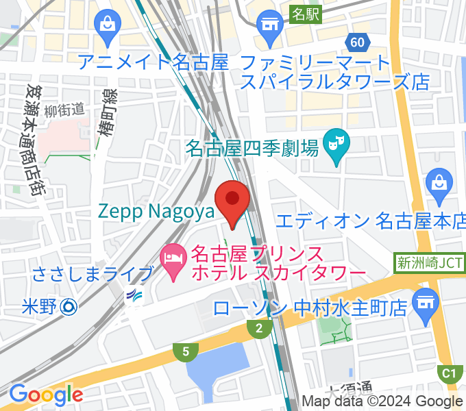 Zepp名古屋の場所