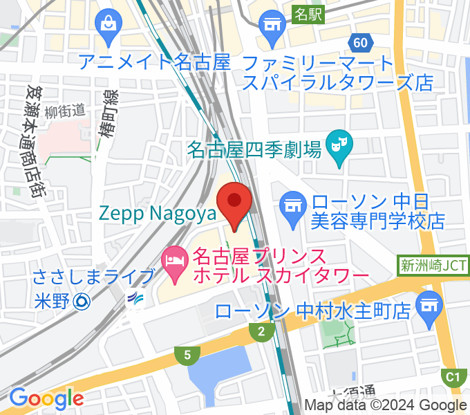 Zepp名古屋の場所