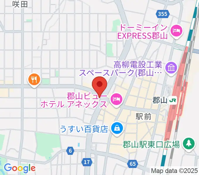 十字屋楽器の地図