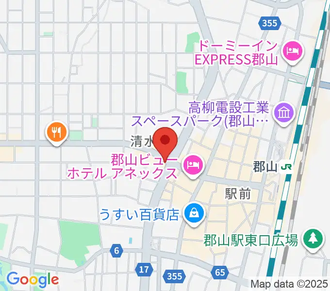 十字屋楽器の地図