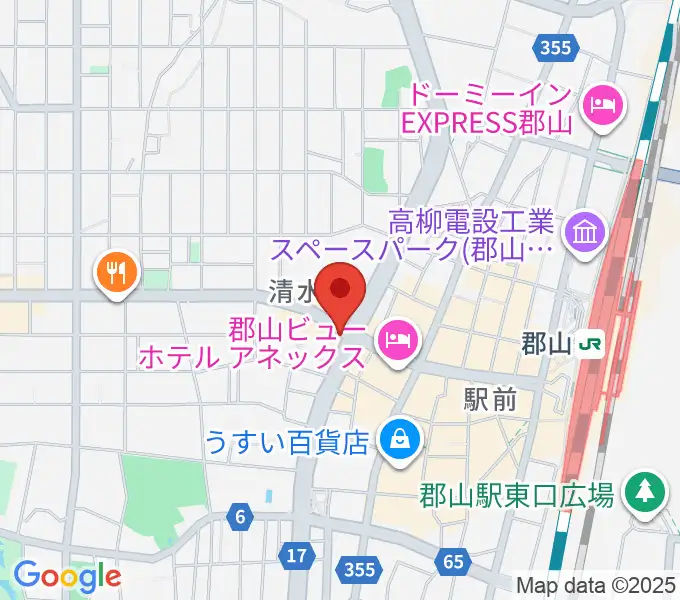 十字屋楽器の地図