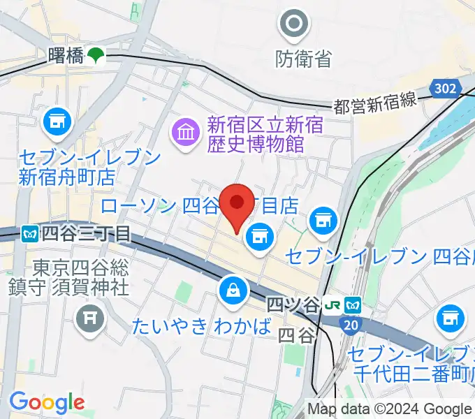 四ツ谷サウンドクリークドッポの地図