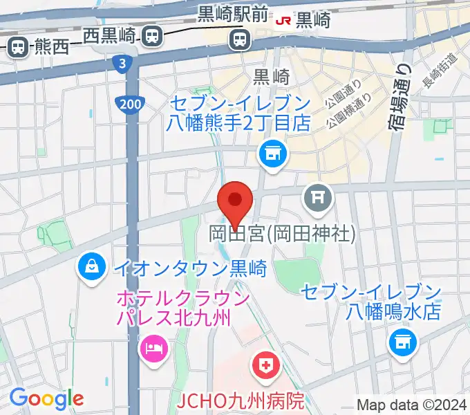 黒崎ひびしんホールの地図