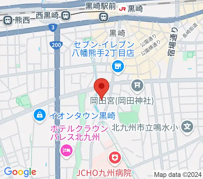 黒崎ひびしんホールの地図