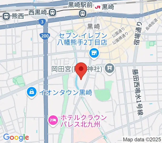 黒崎ひびしんホールの地図