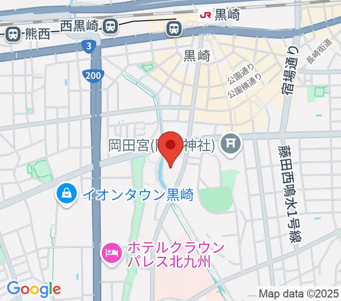 黒崎ひびしんホールの地図