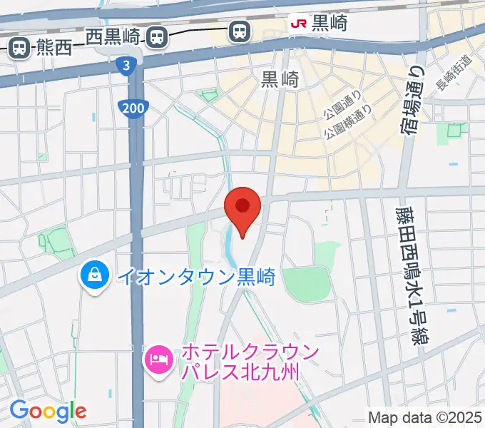 黒崎ひびしんホールの地図