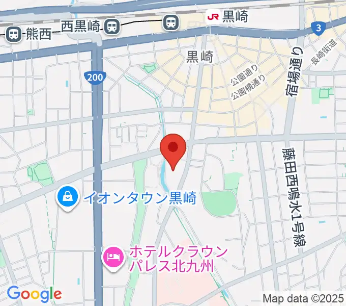 黒崎ひびしんホールの地図