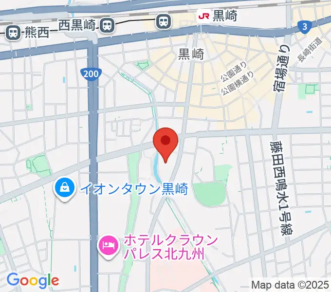 黒崎ひびしんホールの地図