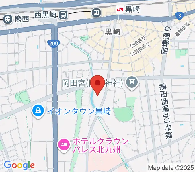 黒崎ひびしんホールの地図