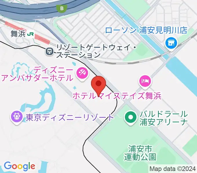 舞浜アンフィシアターの地図