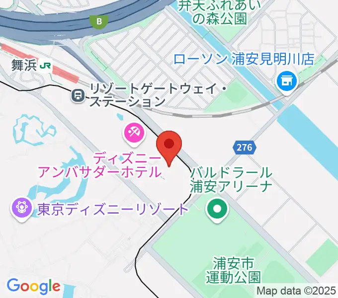 舞浜アンフィシアターの地図