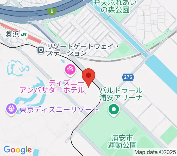舞浜アンフィシアターの地図