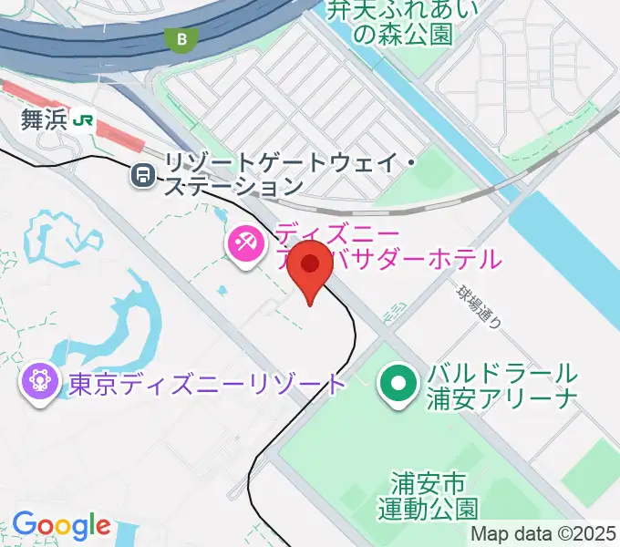 舞浜アンフィシアターの地図