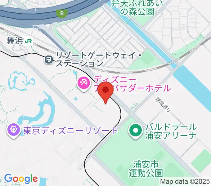 舞浜アンフィシアターの地図