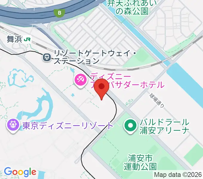 舞浜アンフィシアターの地図