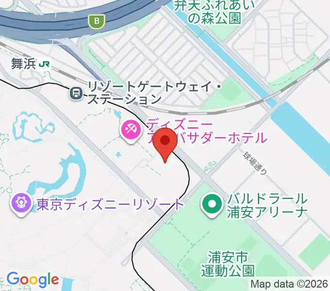 舞浜アンフィシアターの地図