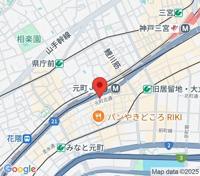 元町シアタージャジーの地図