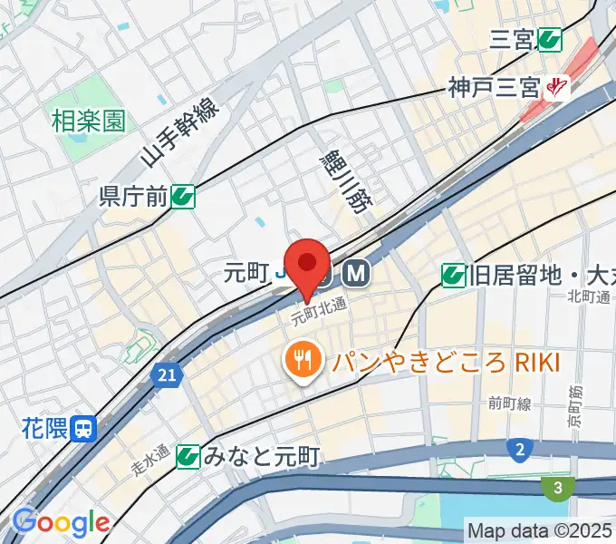 元町シアタージャジーの地図