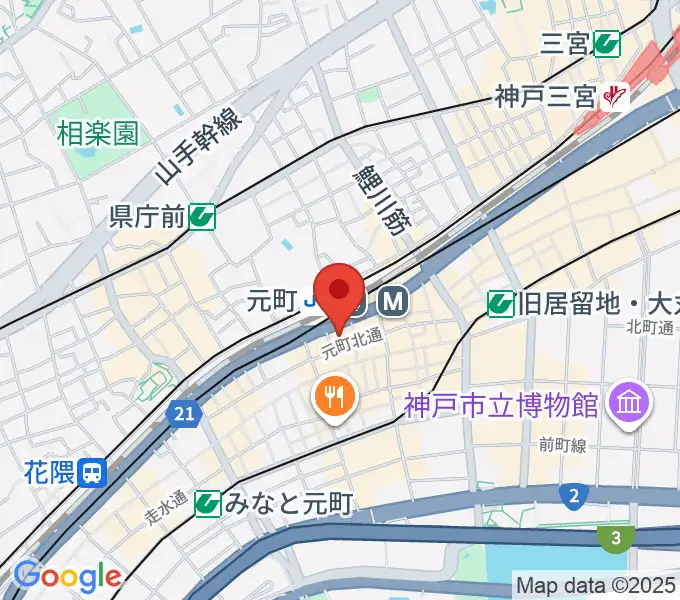 元町シアタージャジーの地図