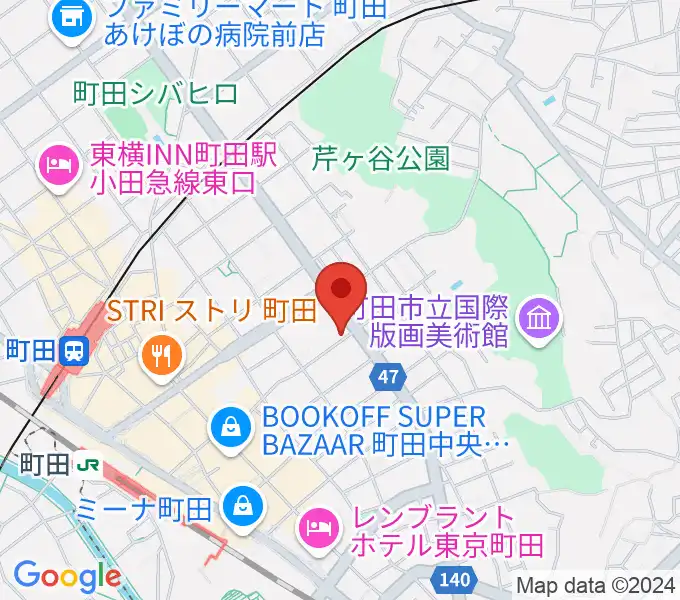 町田ナッティーズの地図