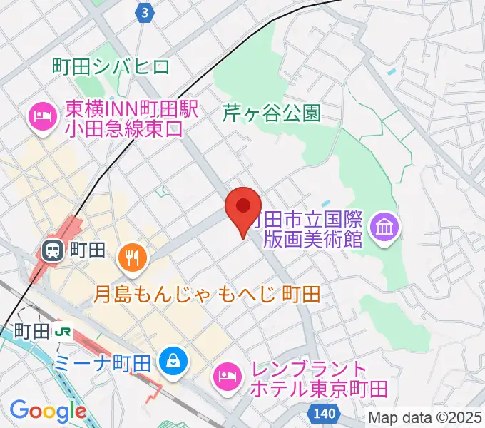 町田ナッティーズの地図