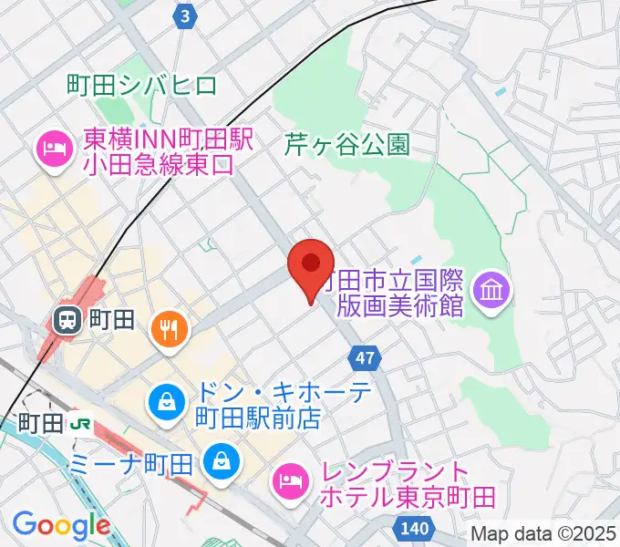 町田ナッティーズの地図