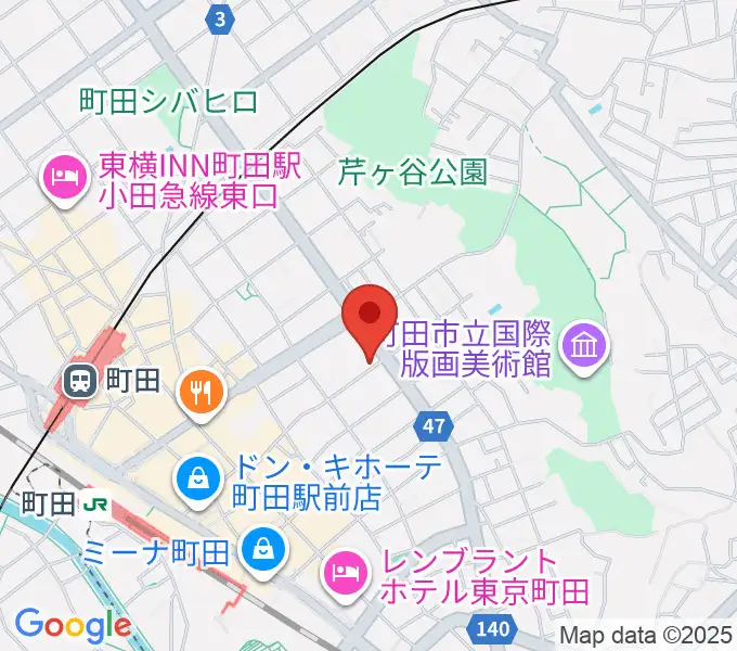 町田ナッティーズの地図