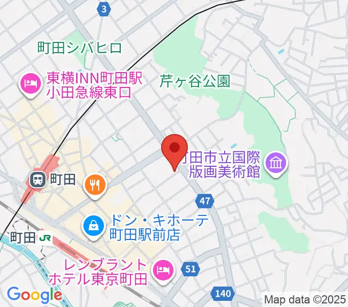 町田ナッティーズの地図