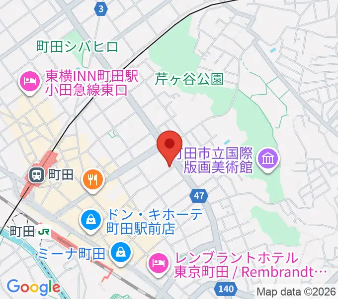 町田ナッティーズの地図