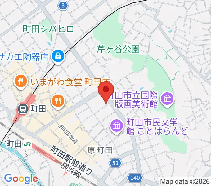 町田ナッティーズの地図