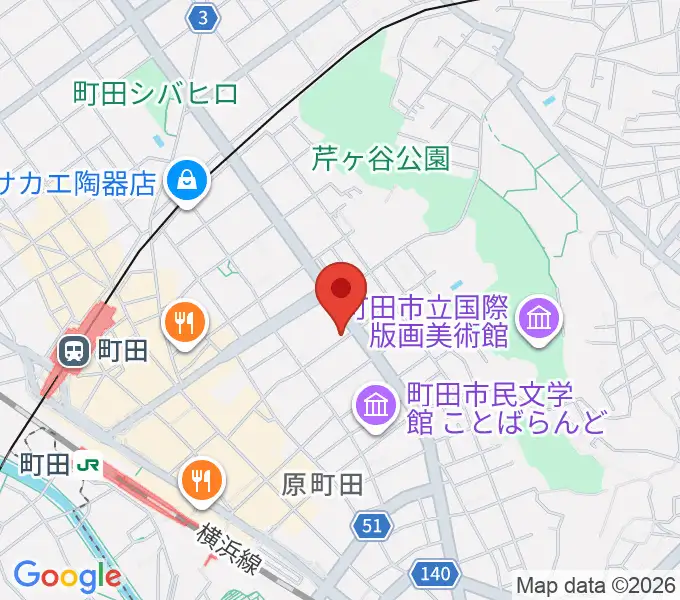 町田ナッティーズの地図