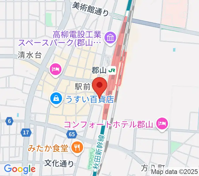 島村楽器 郡山アティ店の地図