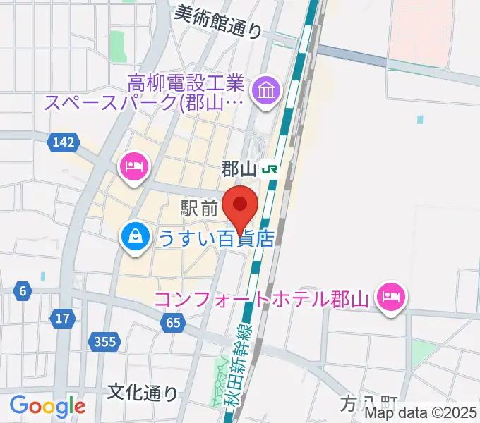 島村楽器 郡山アティ店の地図