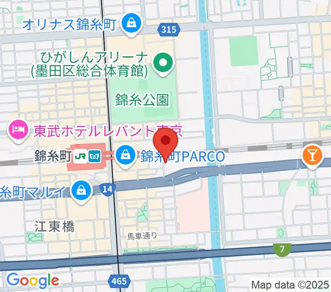 錦糸町rebirthの地図