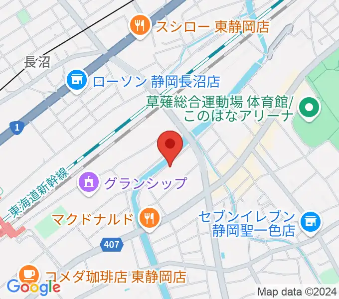 静岡UMBERの地図